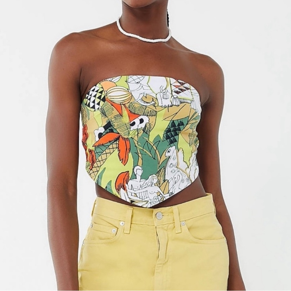 Urban Outfitters Strapless Kerchief Tube top - M